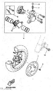CW50RS Front brake. caliper