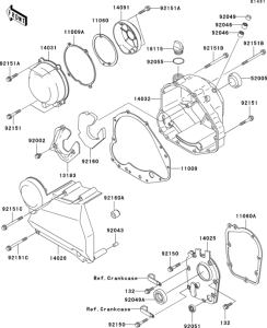ZR750 Крышки двигателя