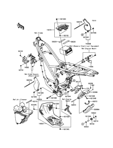 KLX150 Рама ,крепежные детали