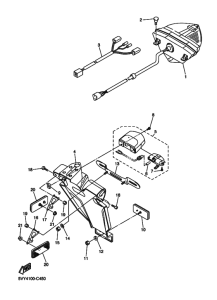YZF-R1 Taillight unit ass`y