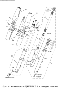 XV17ATS Передняя вилка