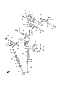 VZ800 Распредвал  /  клапан