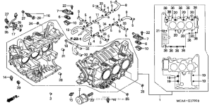 GL1800 Блок цилиндров