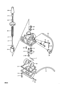 RM50 Carburetor assy