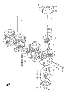 GSF1200S (ABS) Carburetor assy