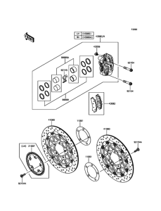 ZR1000 Передний тормоз