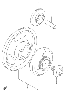 GSX600 Муфта стартера