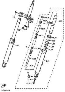 VMX12 Вилка передней оси