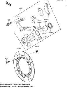 KL250 Передний суппорт