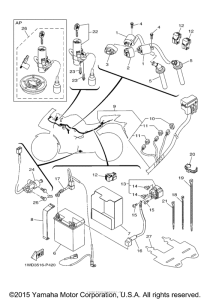 YZFR3FR Электрика