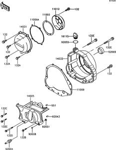 Z750 Крышки двигателя