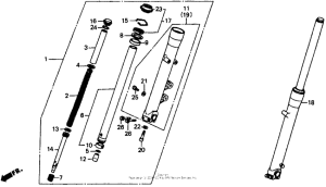 VT1100C Передняя вилка