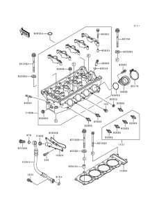 ZX750 Головка цилиндров
