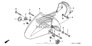 FSC600 (ABS) Front fender (fsc600a'06-'09, fsc600d ...