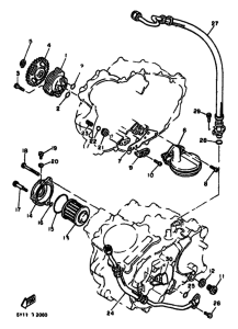 XT550 Oil pump. oil cleaner