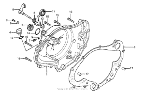 MR175 Крышка картера правая
