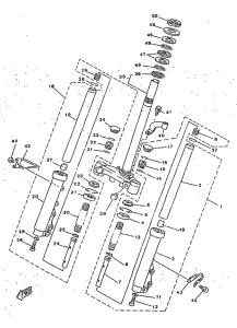 YA50R Передняя вилка