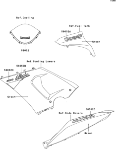 ZX600 Наклейки
