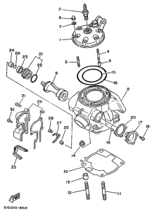 YZ250 Головка цилиндров