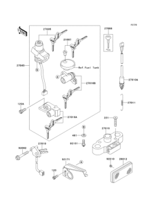 EJ650 Замок зажигания
