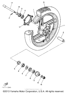 XZ550RJ Переднее колесо