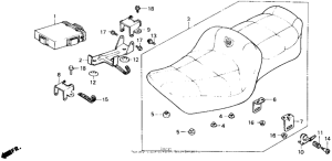 GL1200I Сиденье