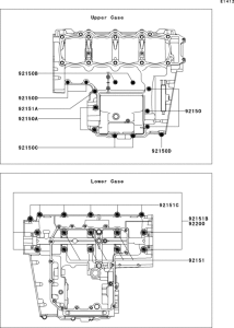 ZR1000 Болты крепления картера