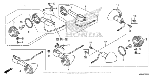 VT1300CR Задний фонарь