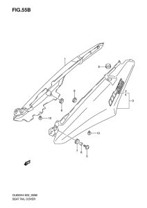 DL650 Обтекатель сидения