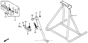 CR125R Stand + step 79