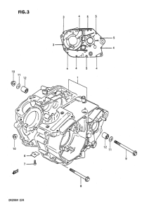 DR200 Картер двигателя