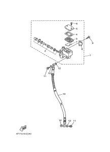 XC125E Главный тормозной цилиндр