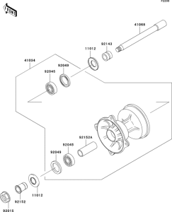 KX125 Переднее колесо