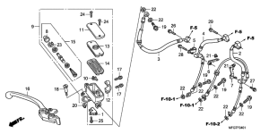 CB600F (ABS) Fr. brake master cylinder