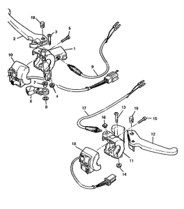 CW50 Handle switch. lever