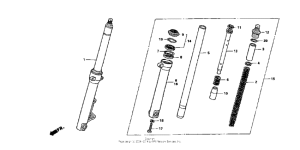 NSR50R Передняя вилка