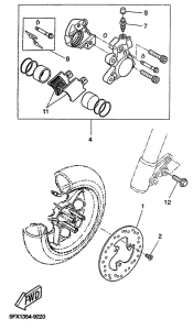 CW50RS Передний тормоз