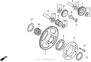 XR650L Муфта стартера