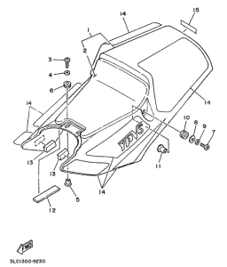 TZ250 Сидение