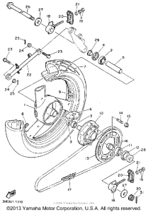 FZR600RD Переднее колесо