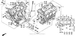 GL1500I Блок цилиндров