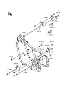 VN800 Рама ,крепежные детали