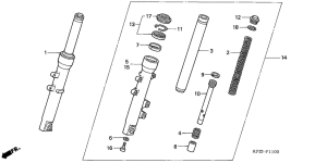 SES150 Вилка передней оси