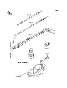 ZX1000 Тросы управления