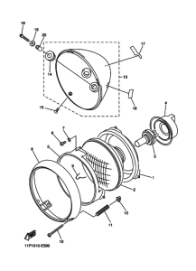 XVS1100A ﾍﾂﾄﾞﾗｲﾄ