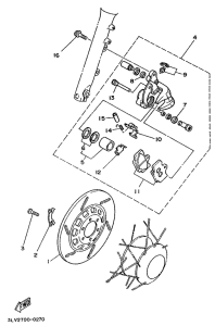 XV250 Front brake. caliper