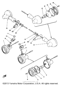 XT500H Поворотники