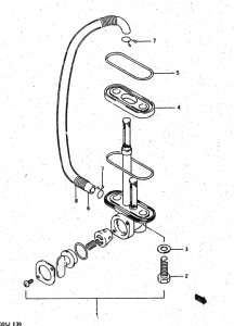 DR500 Топливный кран