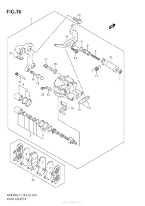 AN400 (ABS) Задний суппорт