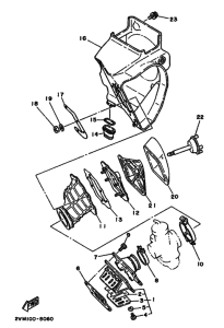 YZ250 YZ250U Впускная система